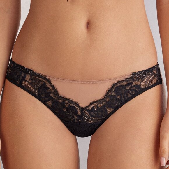 Intimissimi The Simplest Pleasures Thong in Black - Picture 1 of 6